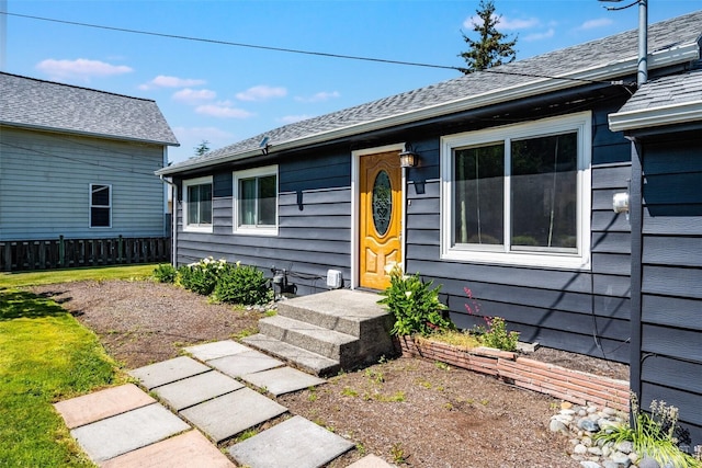 view of front of property with fence