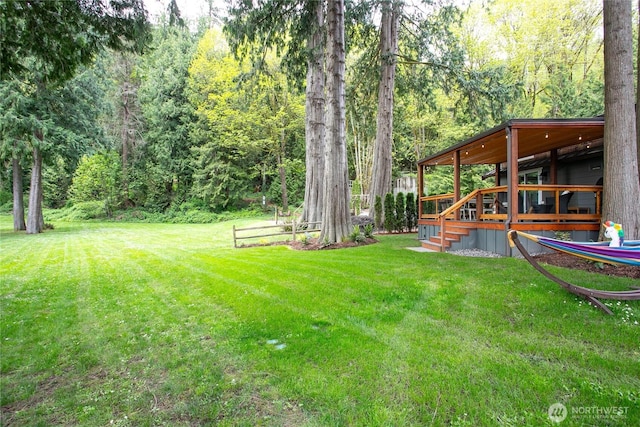 990 S Lake Whatcom Blvd Unit 9, Sedro Woolley, WA 98284 - view of yard featuring a view of trees
