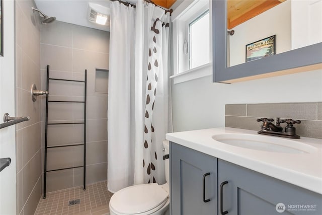 990 S Lake Whatcom Blvd Unit 65, Sedro Woolley, WA 98284 - bathroom with toilet, tiled shower, and vanity