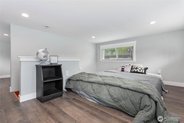 990 S Lake Whatcom Blvd Unit 65, Sedro Woolley, WA 98284 - bedroom with recessed lighting, baseboards, and wood finished floors