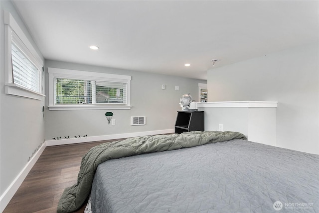 990 S Lake Whatcom Blvd Unit 65, Sedro Woolley, WA 98284 - bedroom with baseboards, recessed lighting, and wood finished floors
