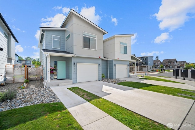4818 Springside St, Bellingham, WA 98226 - contemporary home with a garage, driveway, and a residential view