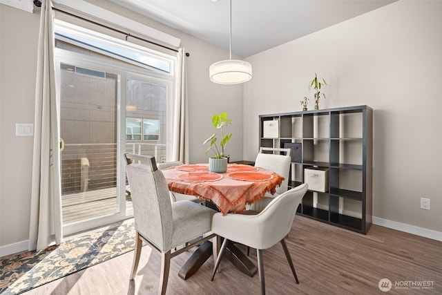 4818 Springside St, Bellingham, WA 98226 - dining space featuring wood finished floors and baseboards