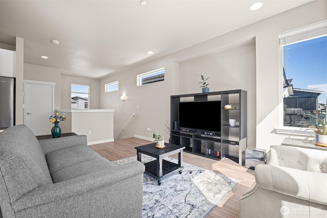 4818 Springside St, Bellingham, WA 98226 - living room with wood finished floors and recessed lighting