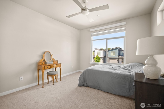 4818 Springside St, Bellingham, WA 98226 - carpeted bedroom featuring baseboards and a ceiling fan
