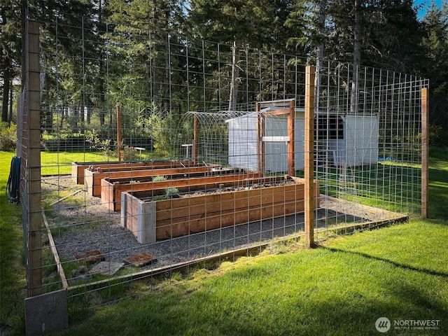 118 Woodview Ln, Napavine, WA 98596 - view of community with fence and a vegetable garden