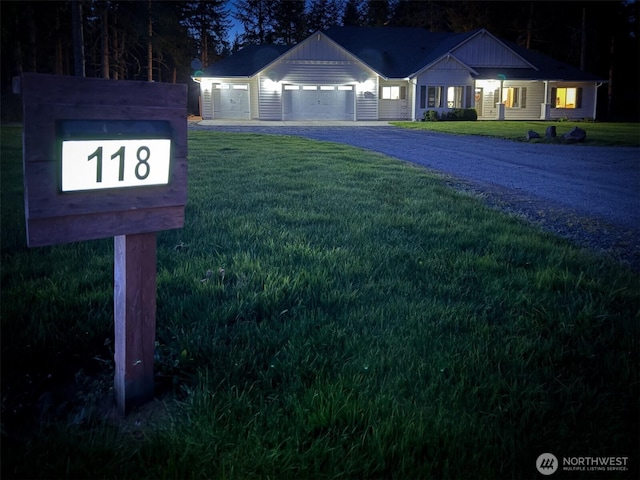 118 Woodview Ln, Napavine, WA 98596 - exterior space featuring a garage, driveway, and a front yard