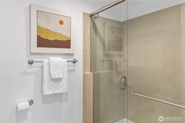 full bathroom with a stall shower
