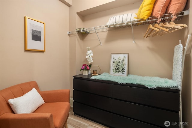 2132 5th Ave Unit 008, Seattle, WA 98121 - walk in closet with light wood-style flooring