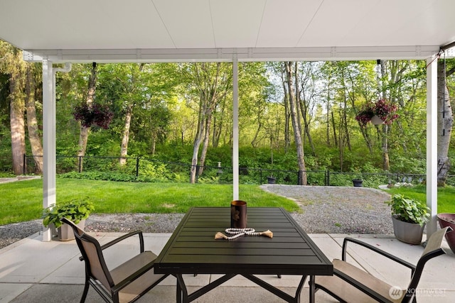 view of patio / terrace featuring a fenced backyard