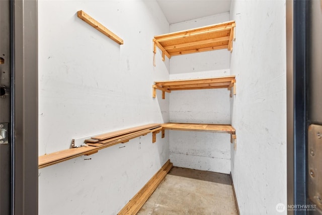 view of storage room
