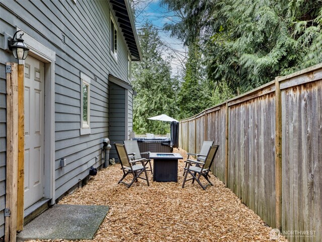 6211 116th Ave NE, Kirkland, WA 98033 - view of patio with a fire pit