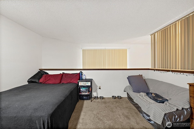 4008 S 158th St Unit J, Tukwila, WA 98188 - bedroom featuring a textured ceiling and carpet flooring