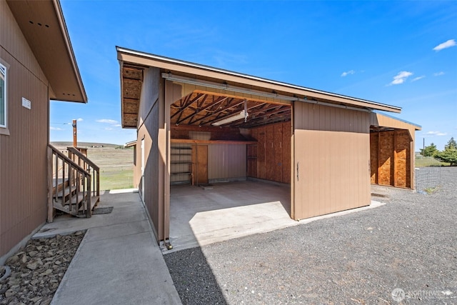 view of outdoor structure featuring an exterior structure and an outdoor structure
