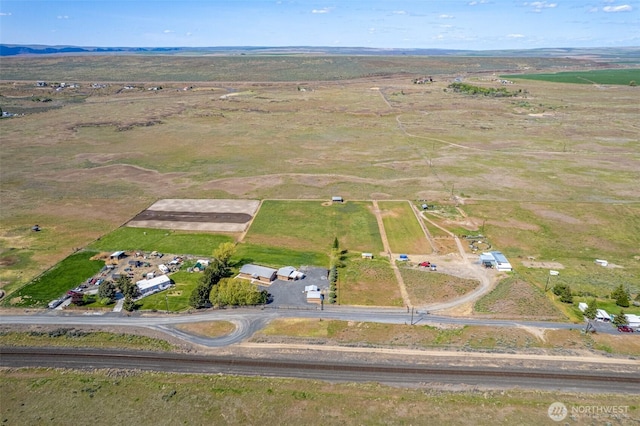 bird's eye view with a rural view