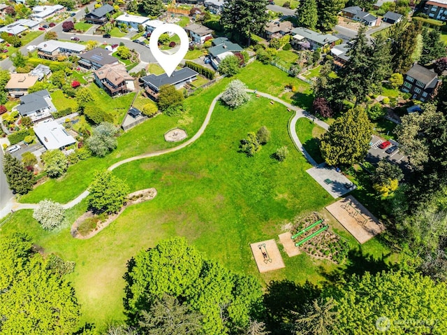aerial view featuring a residential view