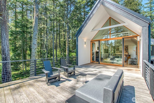 51 Lakshmi Rd, Orcas Island, WA 98245 - view of wooden terrace
