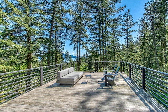 51 Lakshmi Rd, Orcas Island, WA 98245 - deck with outdoor lounge area