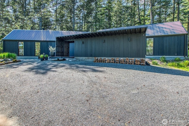51 Lakshmi Rd, Orcas Island, WA 98245 - view of front of home with metal roof
