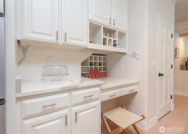 interior space with backsplash