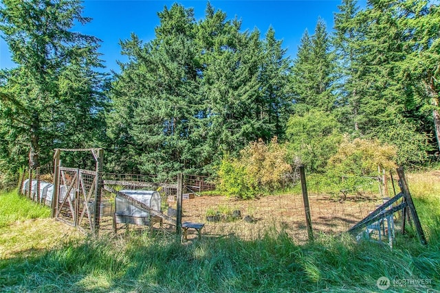 97 Snowberry Ln, Orcas Island, WA 98245 - view of yard featuring a vegetable garden