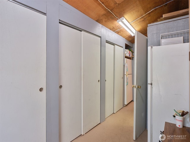 597 Yale Bridge Rd, Ariel, WA 98603 - corridor with concrete flooring