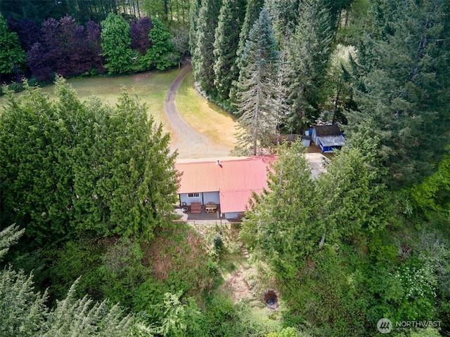 597 Yale Bridge Rd, Ariel, WA 98603 - drone / aerial view featuring a view of trees
