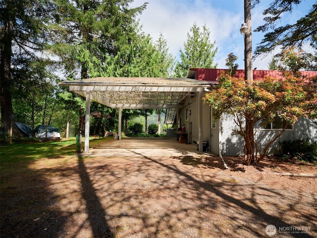 597 Yale Bridge Rd, Ariel, WA 98603 - view of car parking featuring a carport