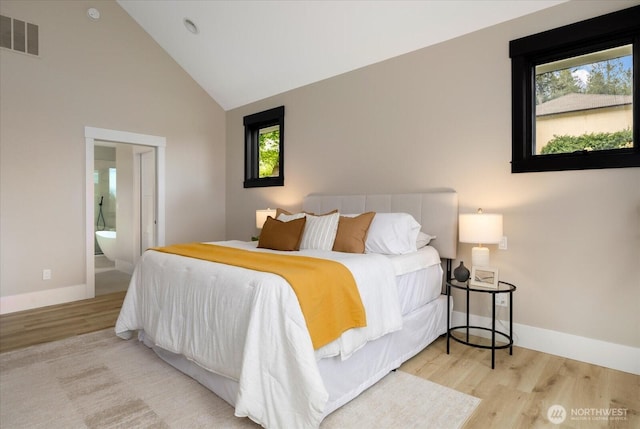 4306 Quaternary Rd, Clinton, WA 98236 - bedroom featuring baseboards, visible vents, multiple windows, and wood finished floors