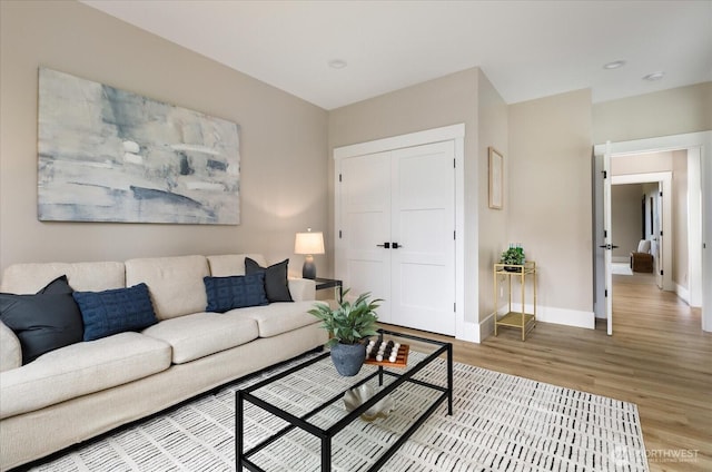 4306 Quaternary Rd, Clinton, WA 98236 - living room with light wood-type flooring and baseboards