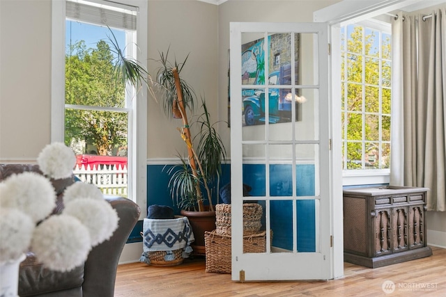 209 W 3rd St, Cle Elum, WA 98922 - doorway featuring a healthy amount of sunlight and wood finished floors