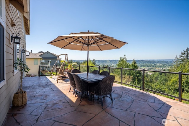 view of patio / terrace with outdoor dining area