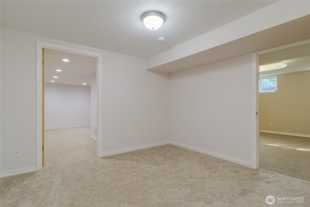 958 Abbott Rd, Walla Walla, WA 99362 - interior space with baseboards, carpet, and recessed lighting