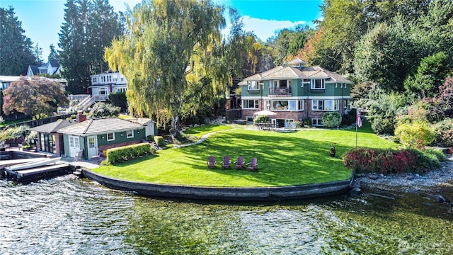 8314 Island Dr S, Seattle, WA 98118 - exterior space with a water view