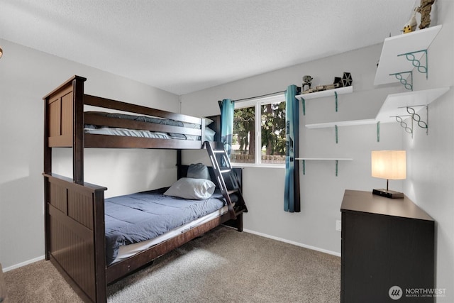 1718 33rd St SE, Auburn, WA 98002 - bedroom featuring carpet floors, baseboards, and a textured ceiling