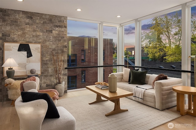sunroom featuring a healthy amount of sunlight