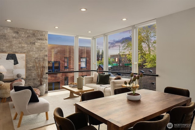 sunroom featuring a wealth of natural light