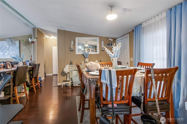 dining room featuring wood finished floors