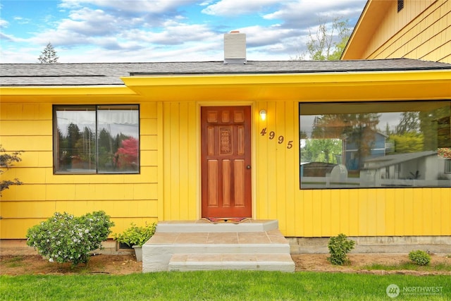 4995 Johnson St NW, Bremerton, WA 98311 - view of exterior entry featuring roof with shingles