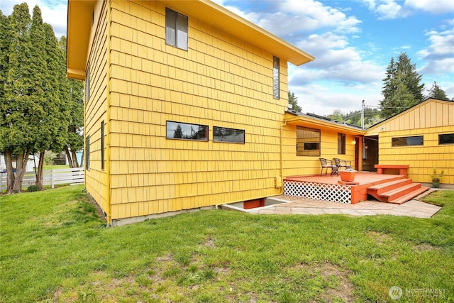 4995 Johnson St NW, Bremerton, WA 98311 - rear view of house featuring a wooden deck