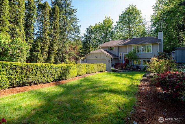exterior space with an attached garage