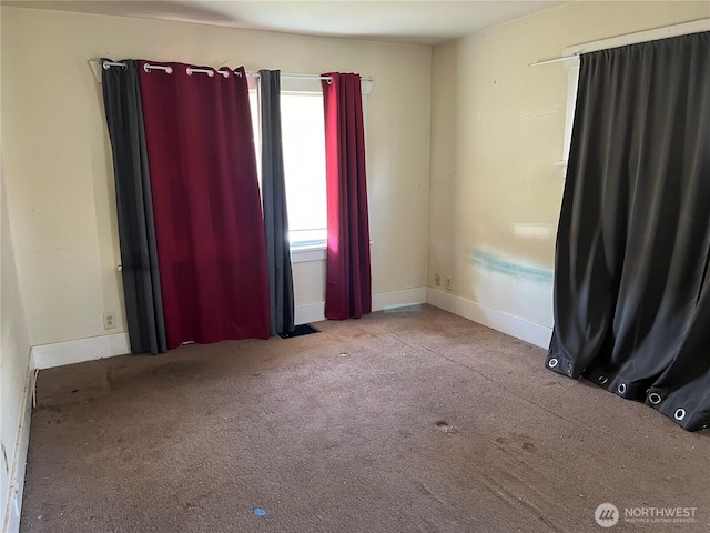 view of carpeted empty room