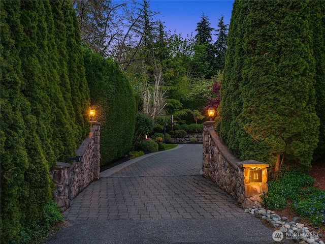 surrounding community featuring driveway