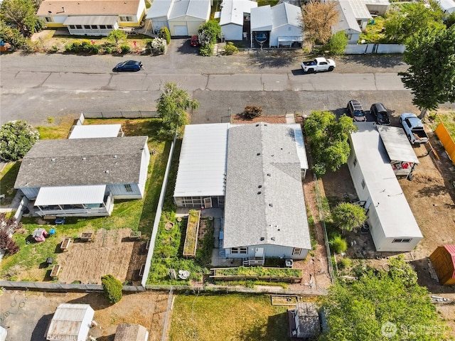 aerial view of residential area