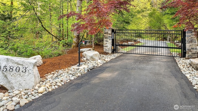 15803 Uplands Way SE, North Bend, WA 98045 - gate with a forest view