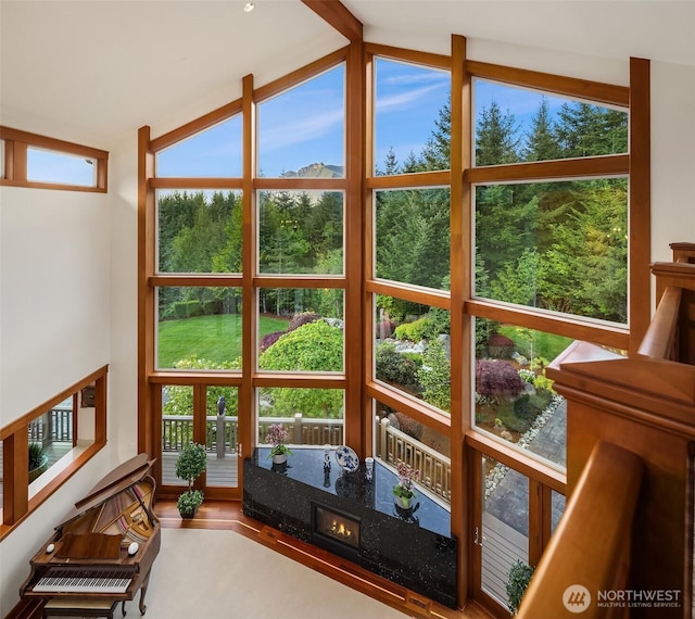 15803 Uplands Way SE, North Bend, WA 98045 - entryway with vaulted ceiling and healthy amount of natural light