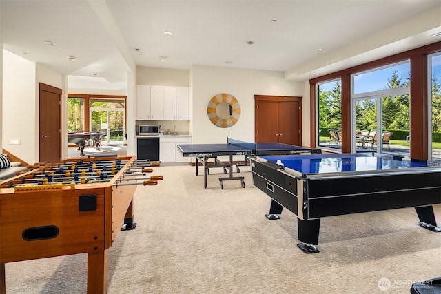 15803 Uplands Way SE, North Bend, WA 98045 - game room with carpet flooring and billiards table