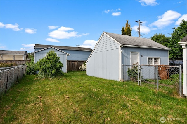 view of shed