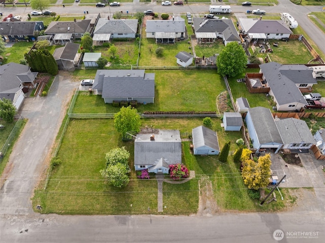 aerial perspective of suburban area