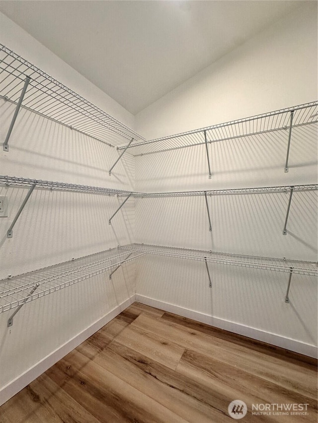 view of storage area